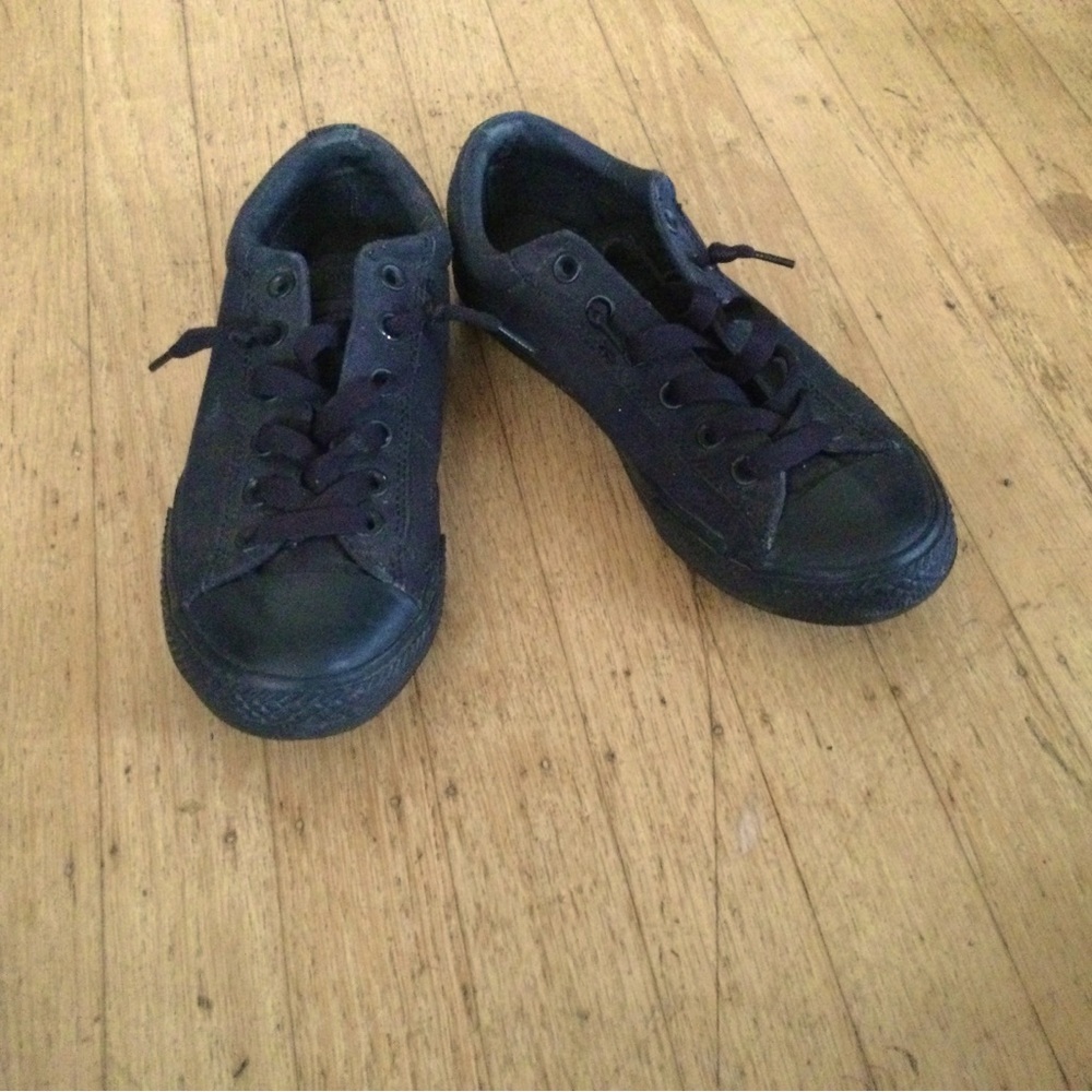 Converse Chuck Taylor All Star distressed black monochrome junior size 5